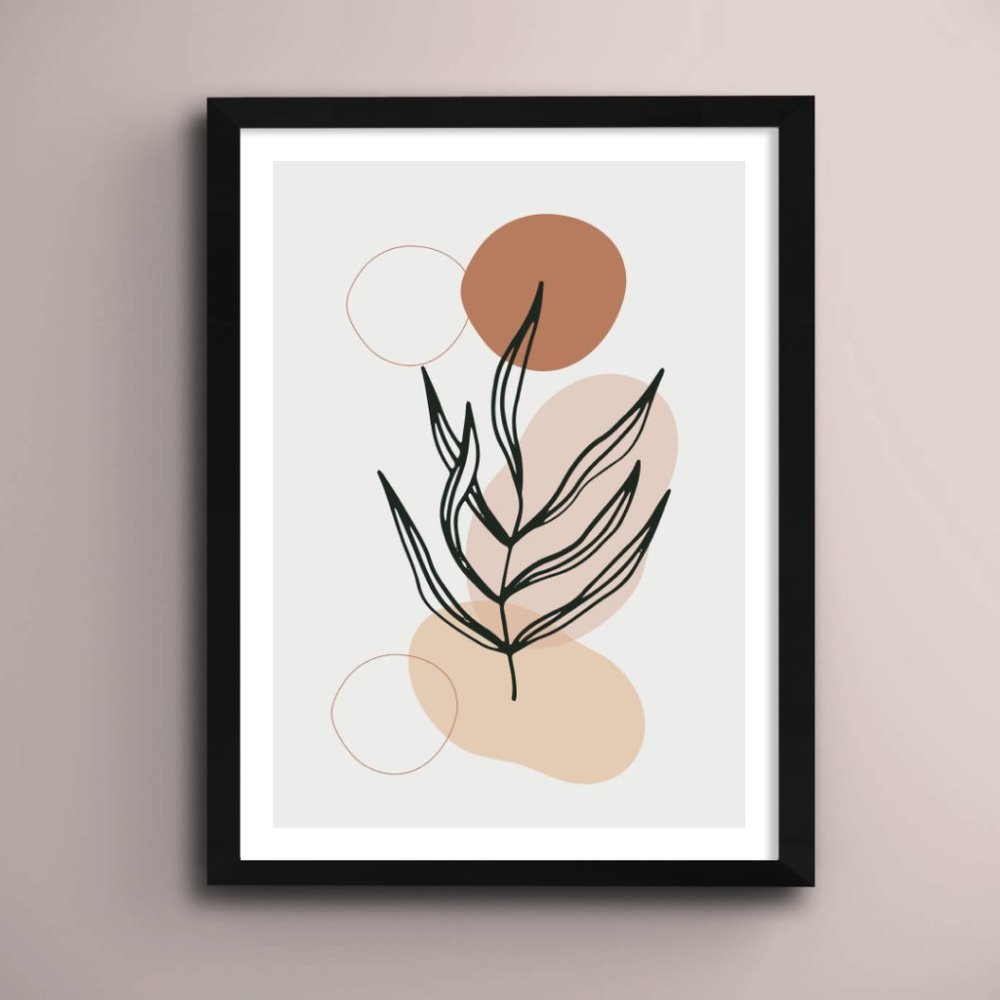 Modern Minimalist Abstract Boho Wall Art Print Home Decor [No Frame]